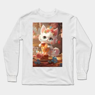 Cute Dessert Kitty 1 Long Sleeve T-Shirt